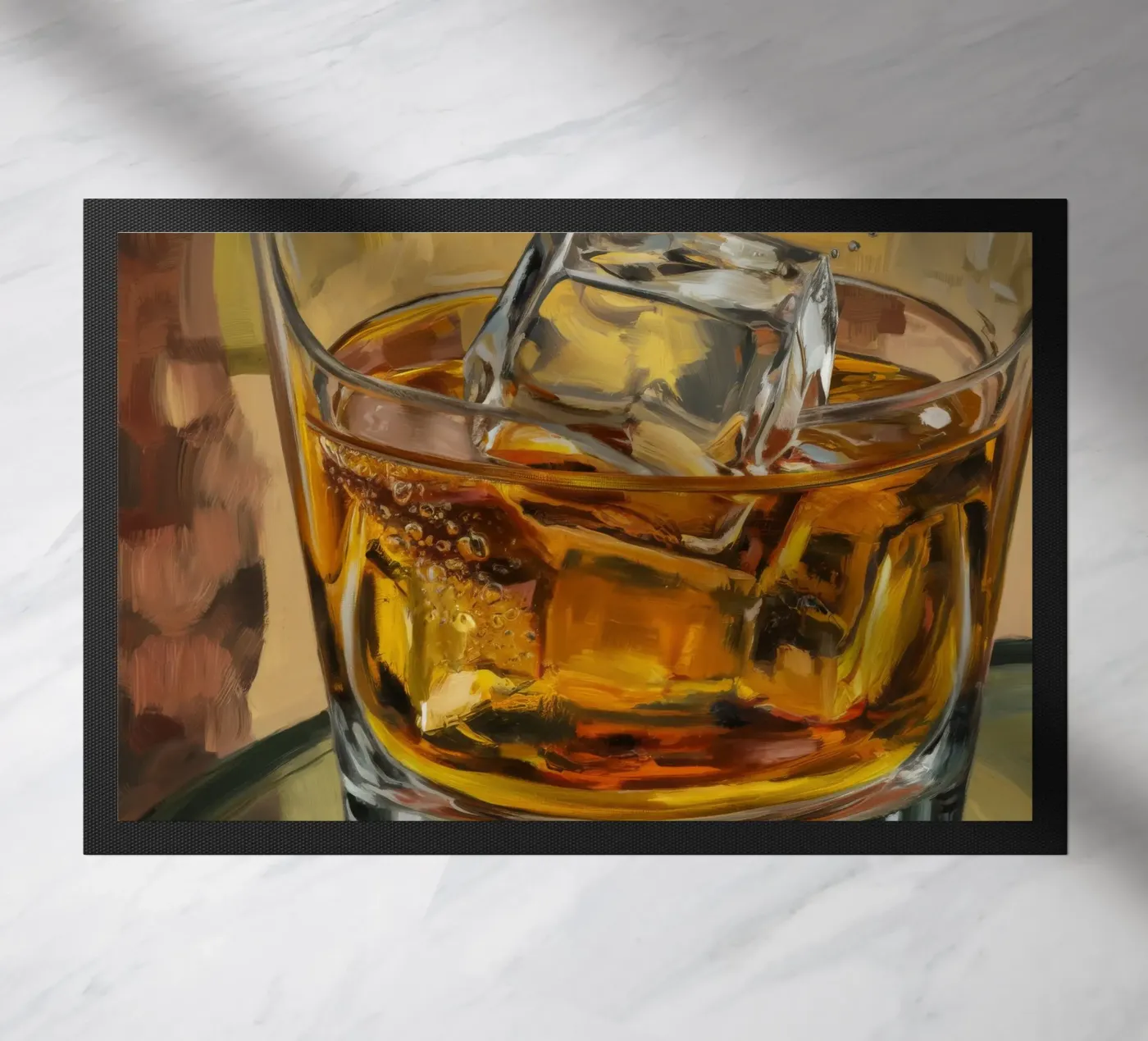 Amber Elixir Glow Fußmatte von Dream Spectrum