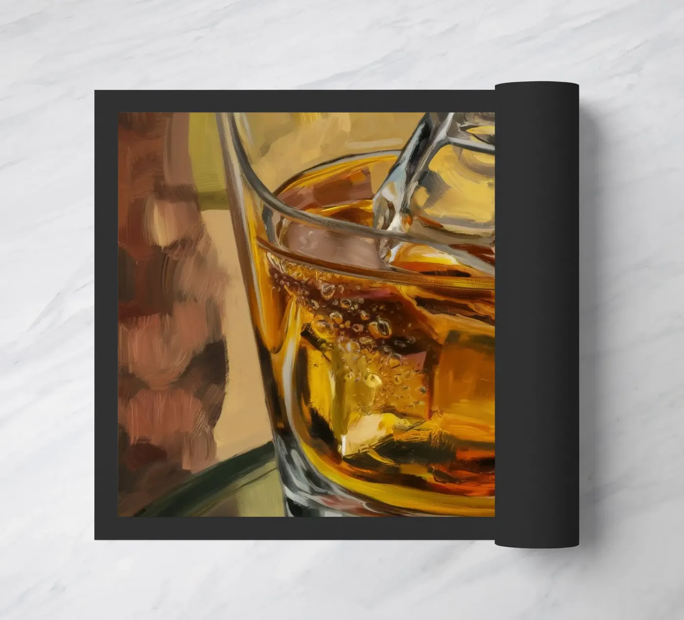 Amber Elixir Glow Fußmatte von Dream Spectrum