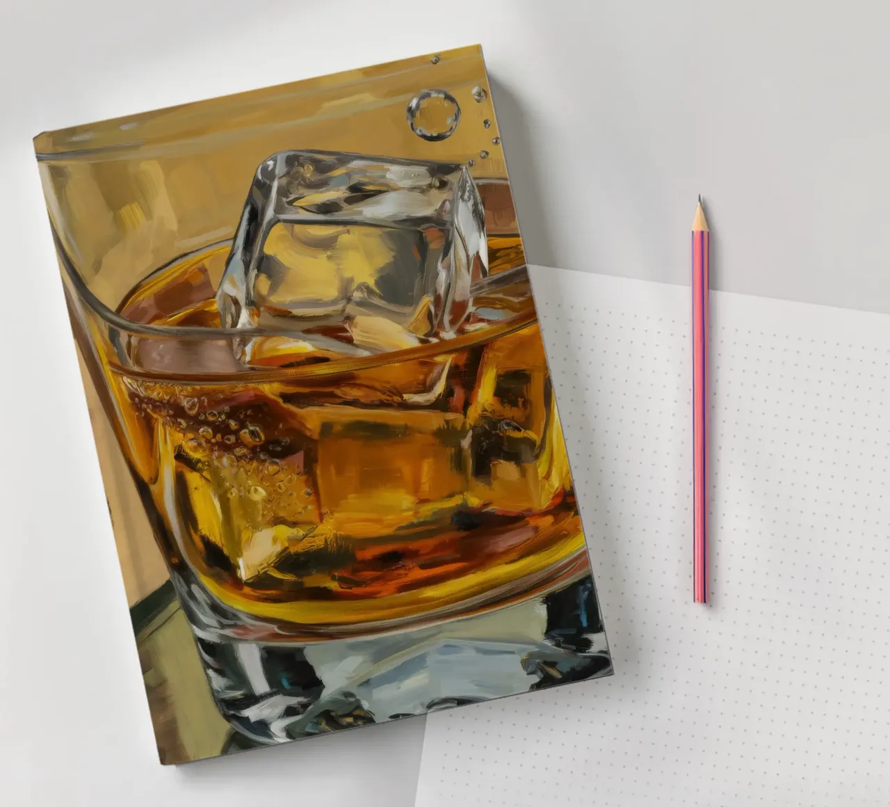 Amber Elixir Glow notebook by Dream Spectrum