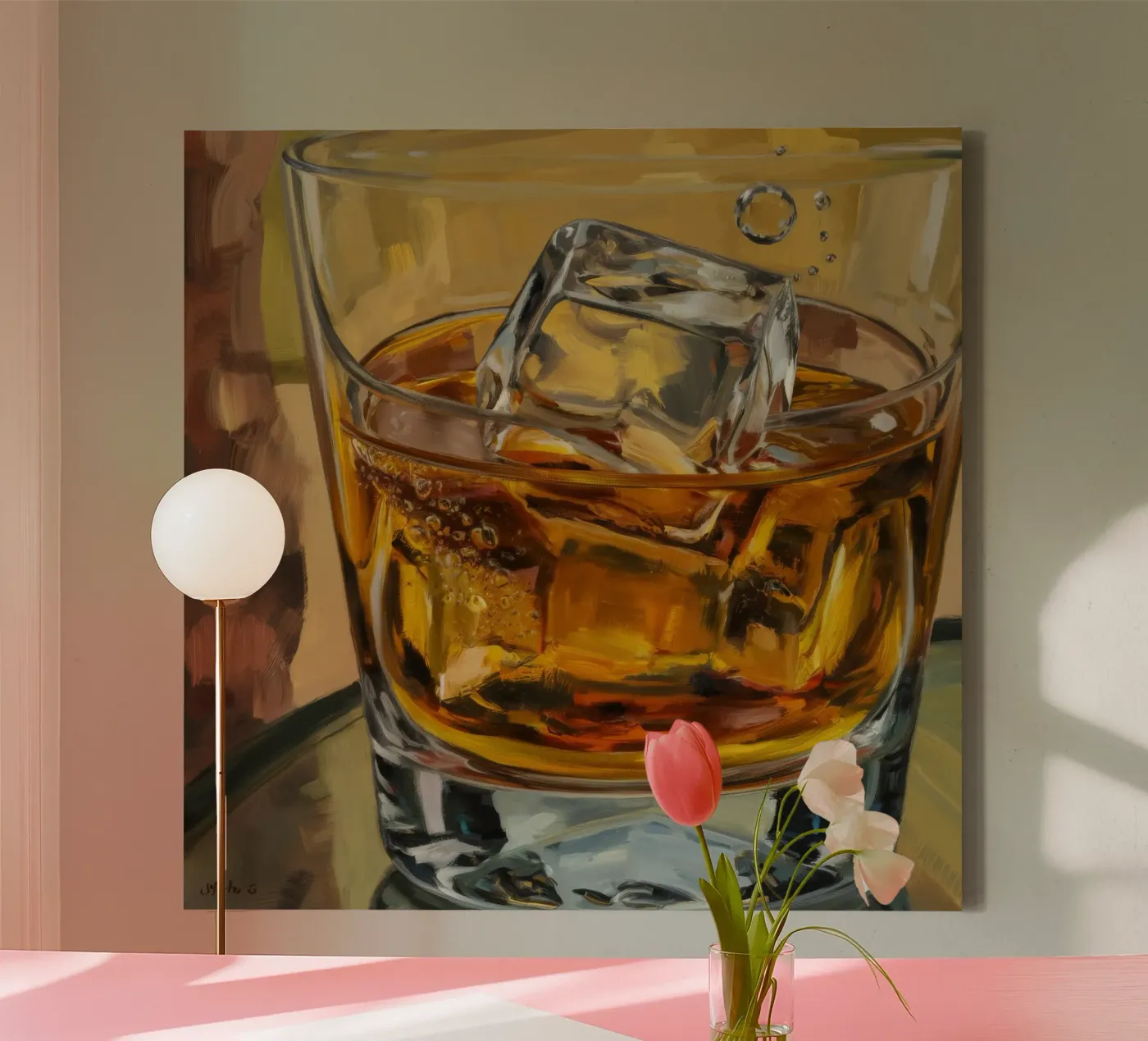 Amber Elixir Glow canvas by Dream Spectrum