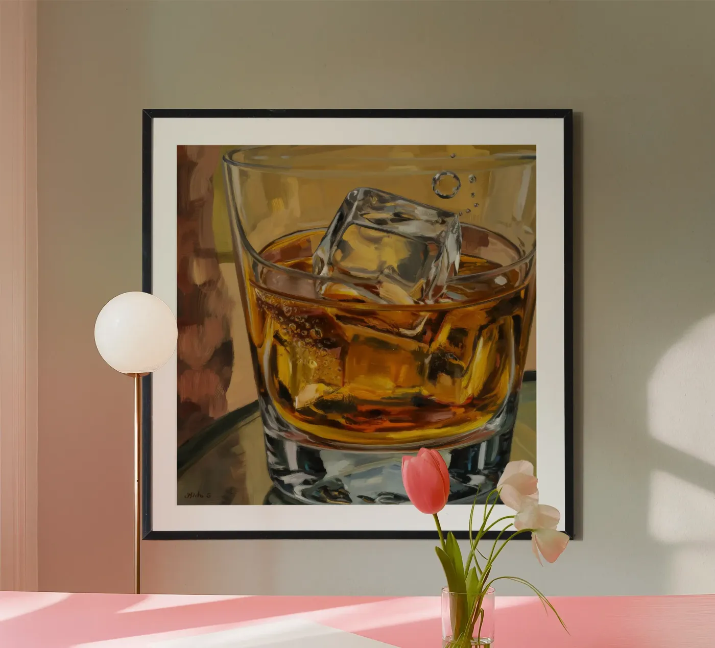 Amber Elixir Glow poster by Dream Spectrum