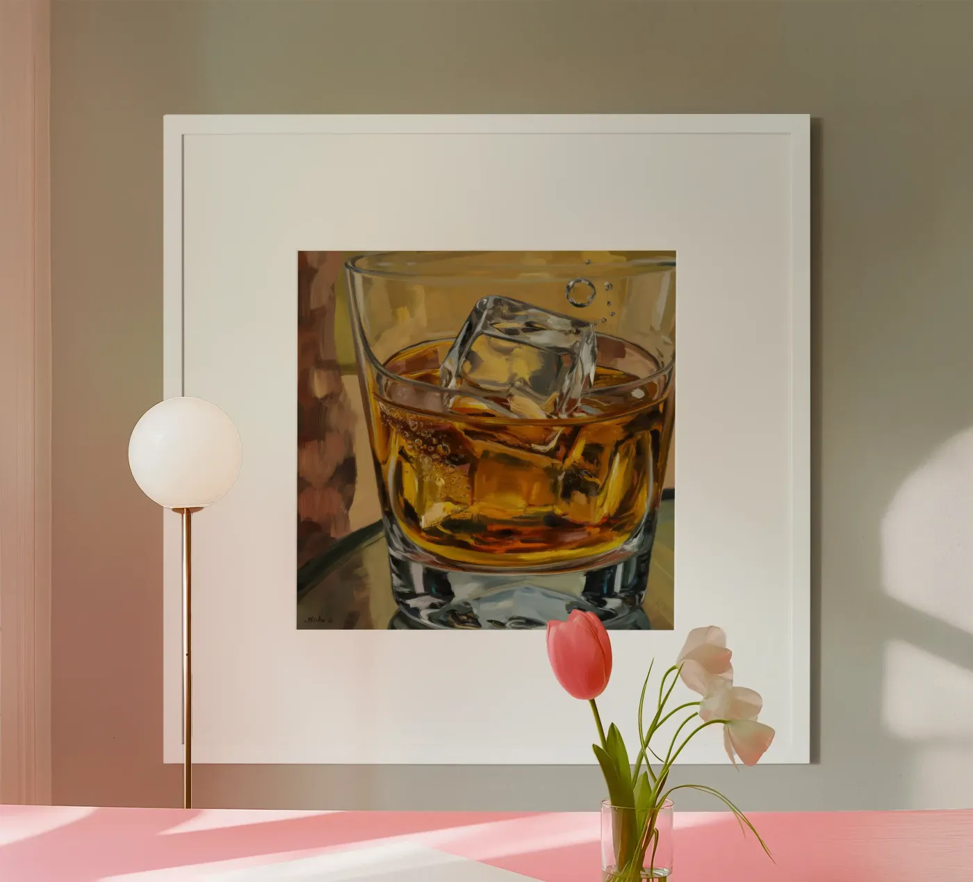 Amber Elixir Glow poster by Dream Spectrum