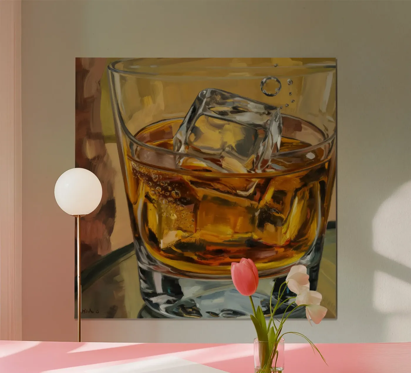 Amber Elixir Glow poster by Dream Spectrum