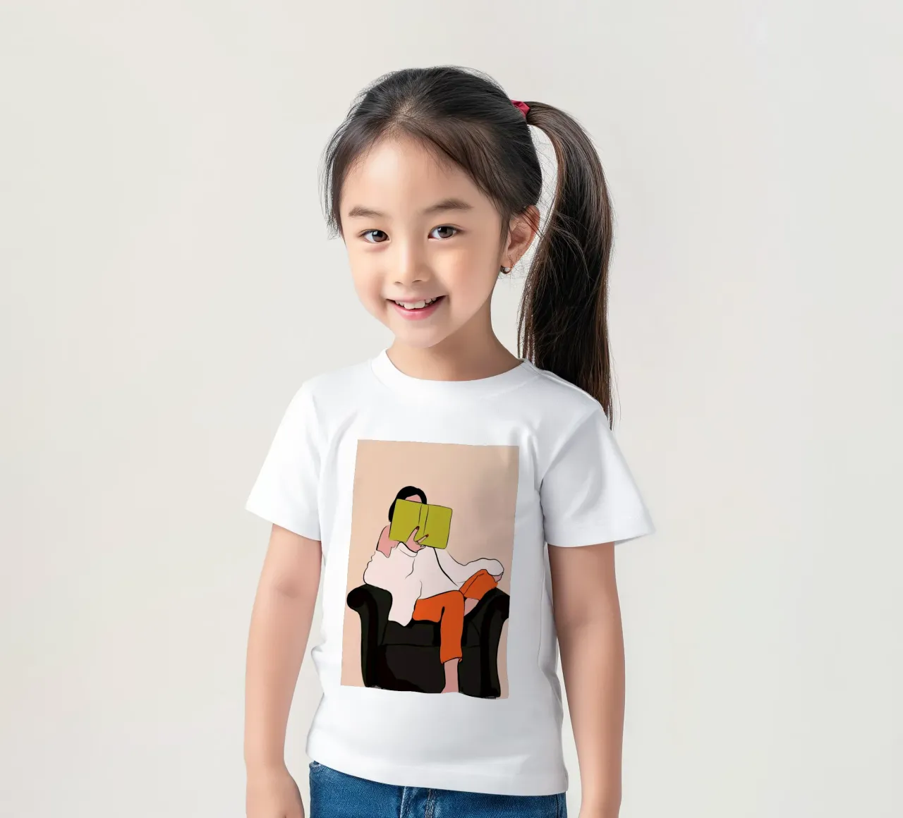 Lovely Book kids t-shirt by XOXO Arte