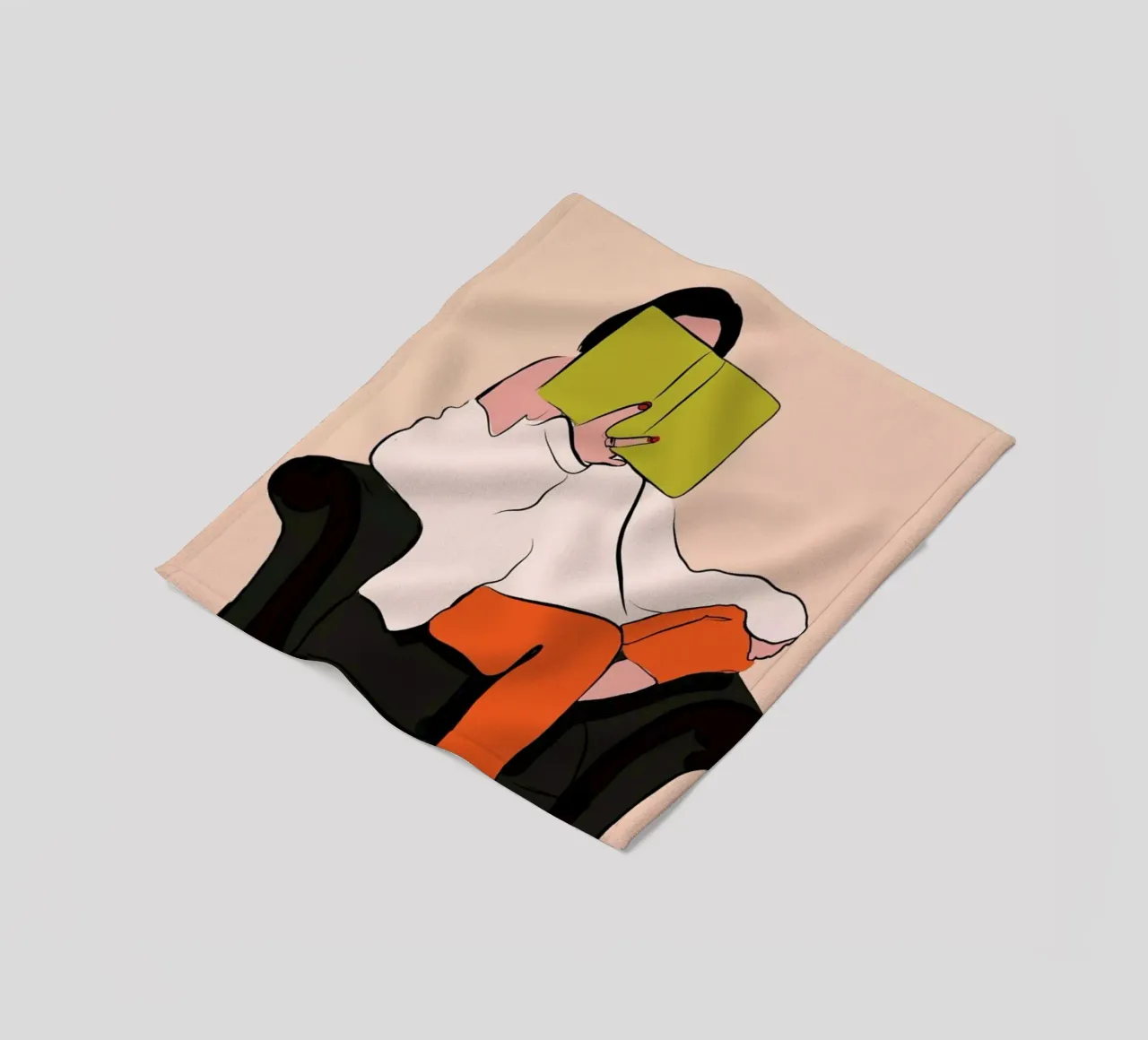 Lovely Book fleece blanket by XOXO Arte