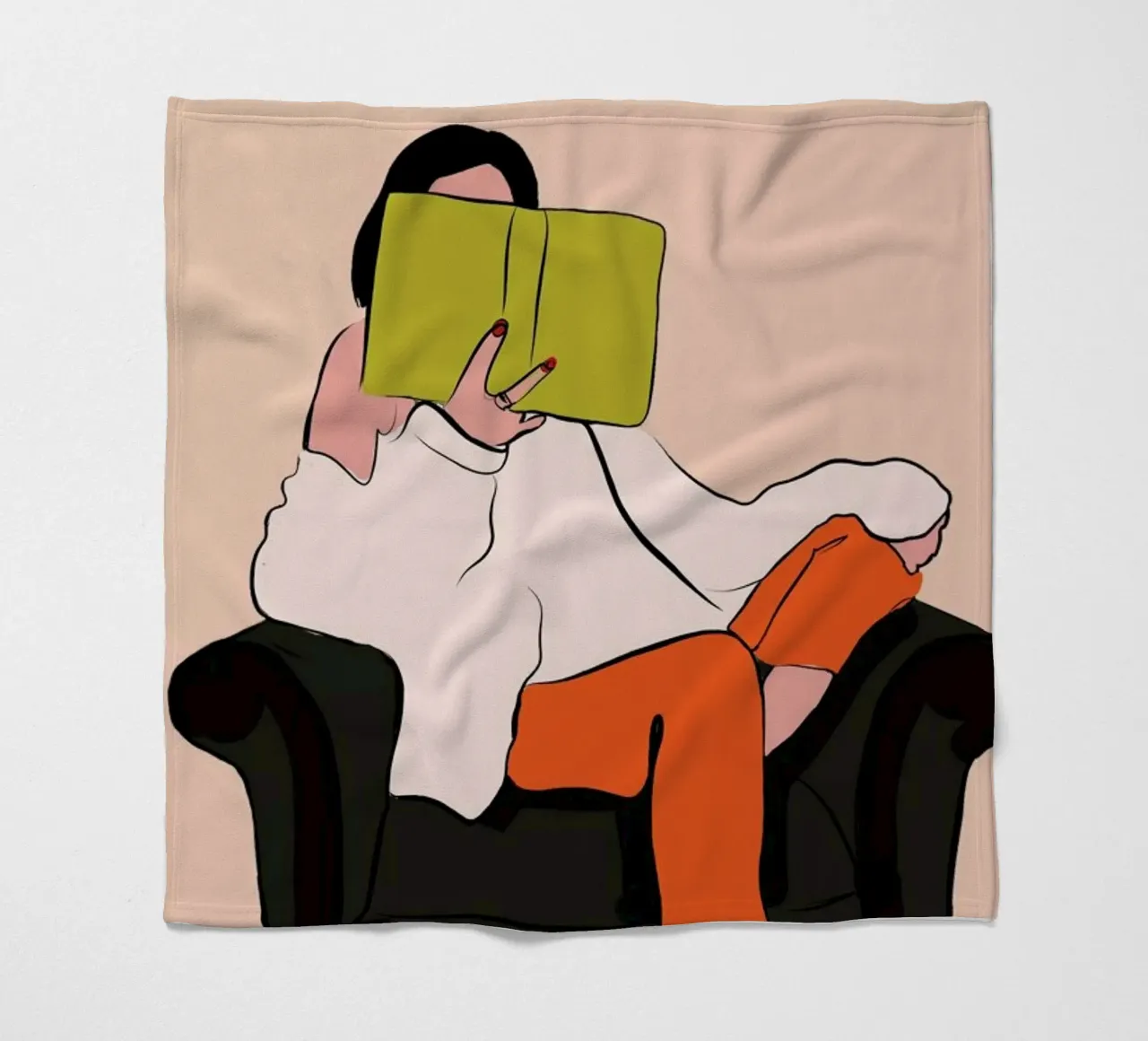 Lovely Book fleece blanket by XOXO Arte