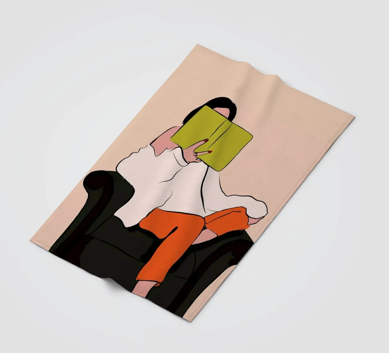Lovely Book fleece blanket by XOXO Arte