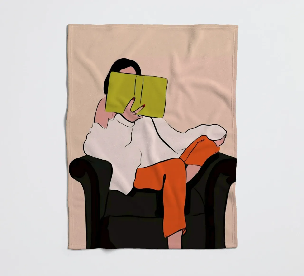 Lovely Book fleece blanket by XOXO Arte