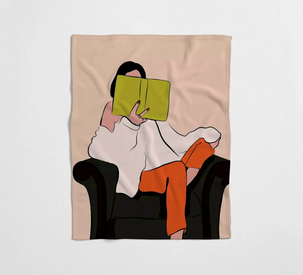 Lovely Book fleece blanket by XOXO Arte