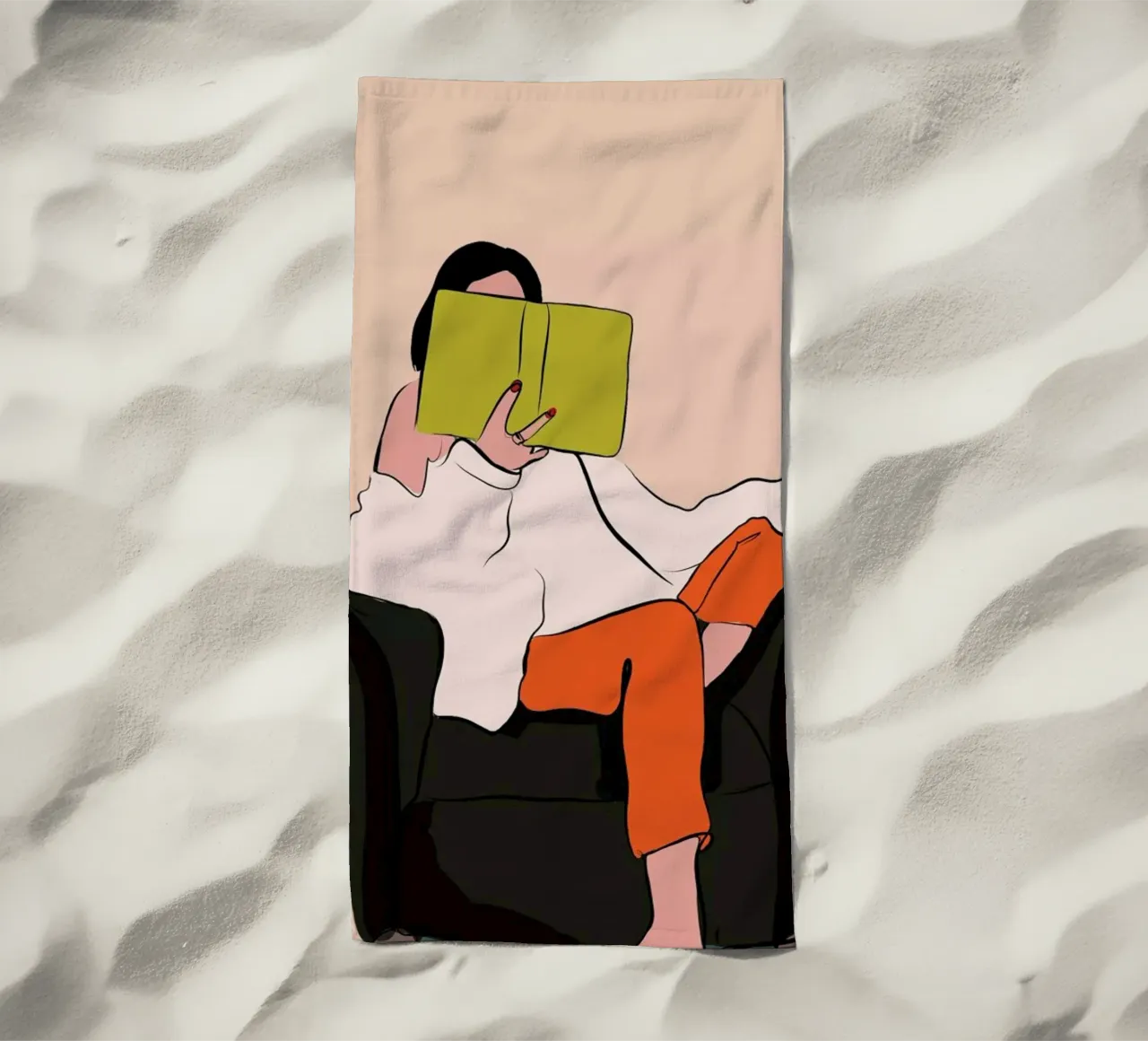 Lovely Book beach towel by XOXO Arte