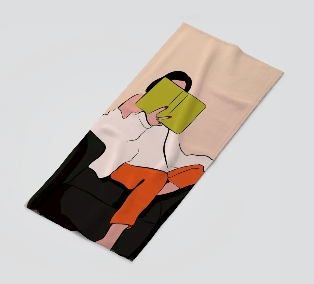 Lovely Book beach towel by XOXO Arte