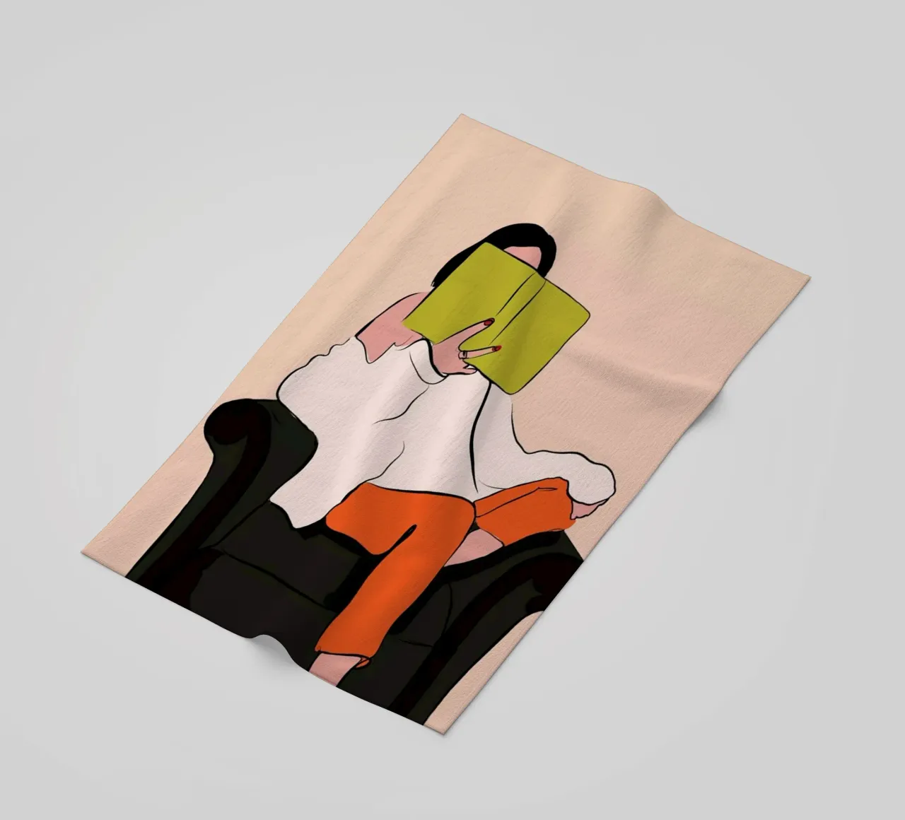 Lovely Book beach towel by XOXO Arte