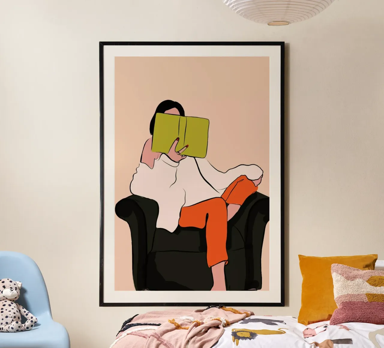 Lovely Book poster con telaio in plastica da XOXO Arte