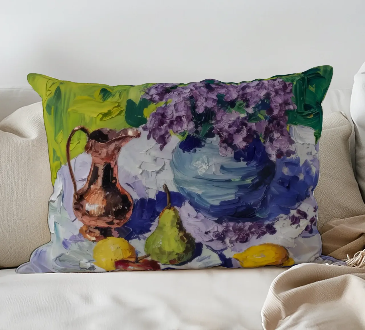 Medley di fiori di rame cuscino da Celestial Harmony