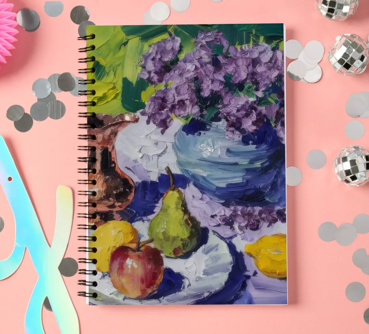 Medley di fiori di rame diario ad anelli da Celestial Harmony