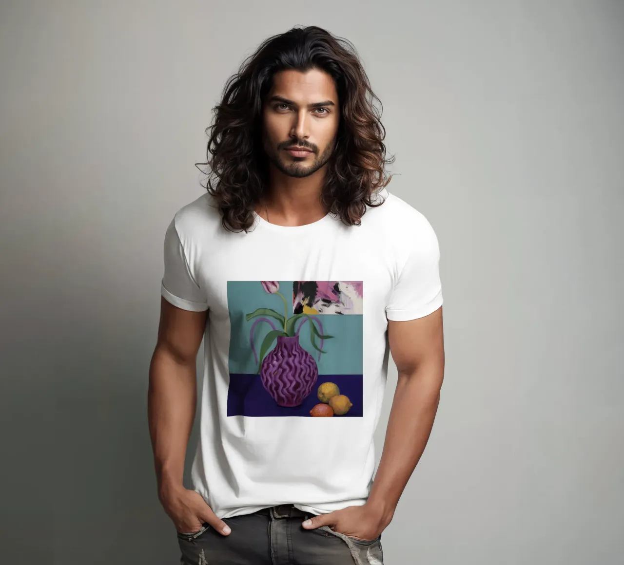 Limoni a onda ametista t-shirt da Opal Strokes
