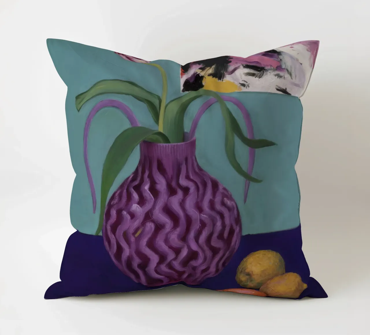 Limoni a onda ametista cuscino da Opal Strokes