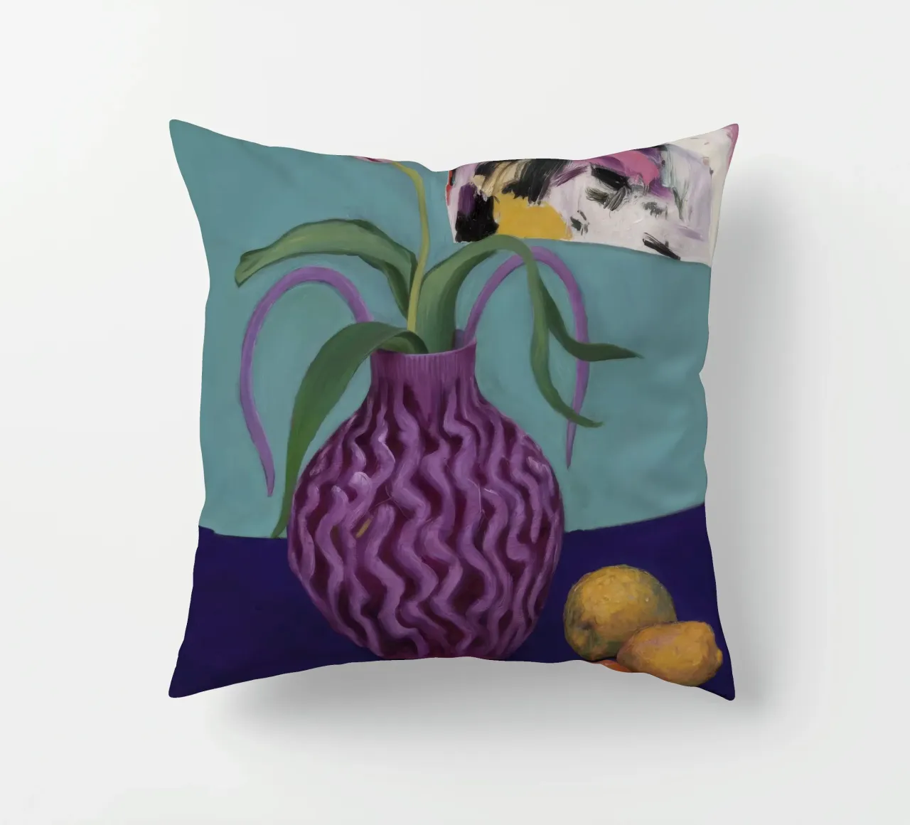 Limoni a onda ametista cuscino da Opal Strokes
