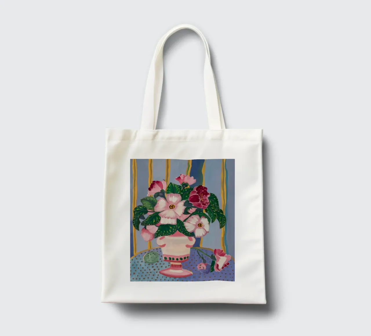 Urna a strisce di petali borsa in juta da Vivid Reverie