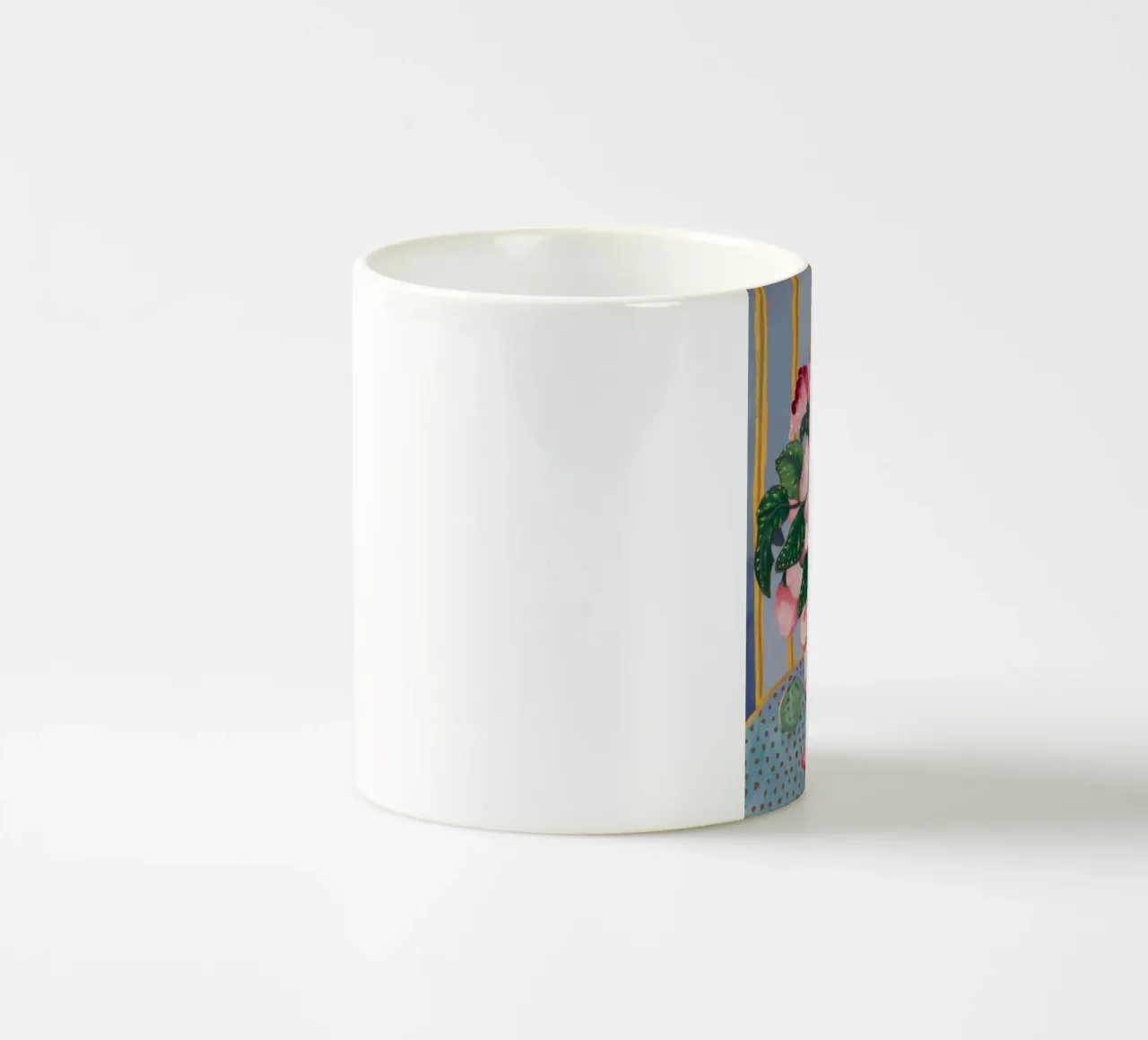 Urna a strisce di petali tazza in ceramica da Vivid Reverie