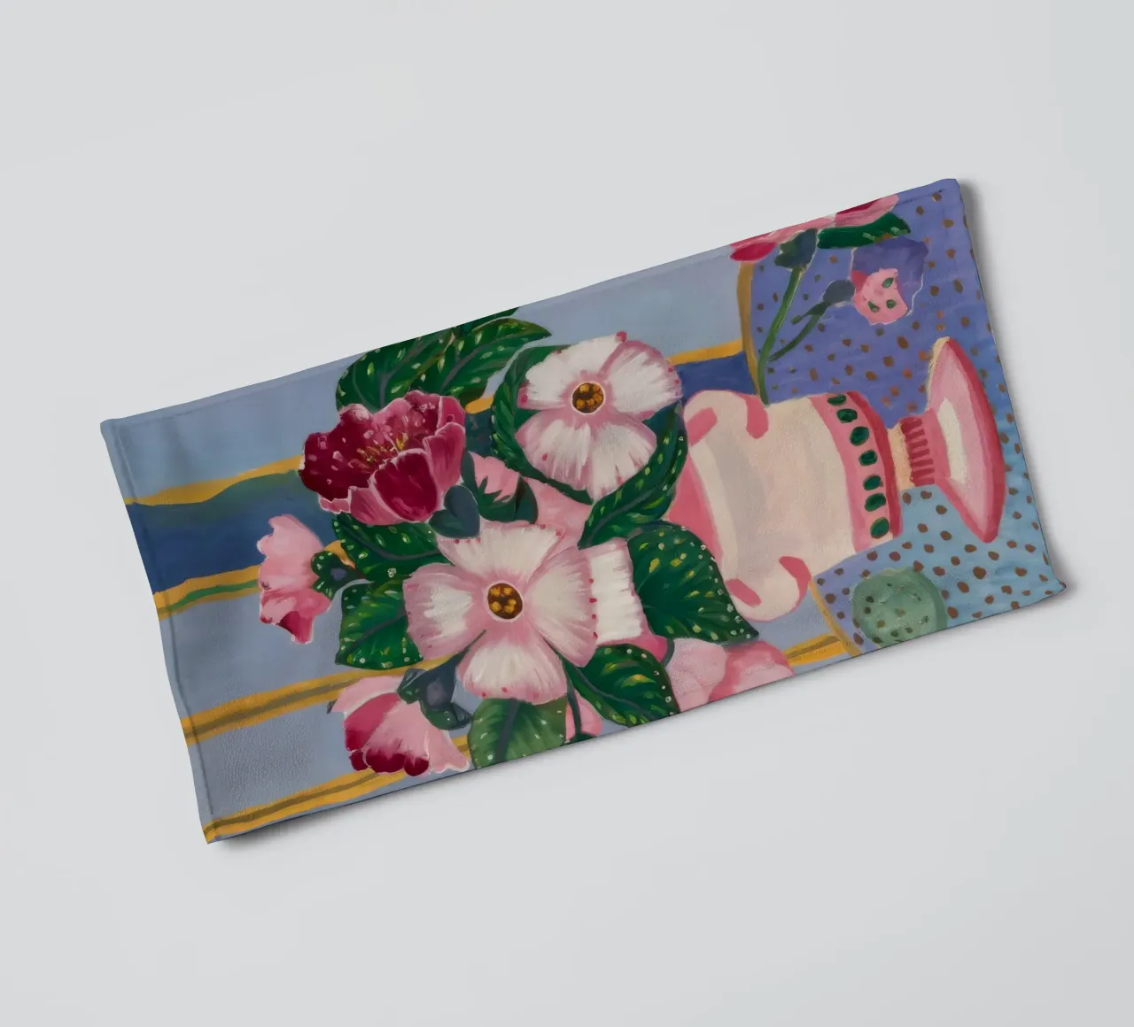 Urna a strisce di petali asciugamano da bagno da Vivid Reverie