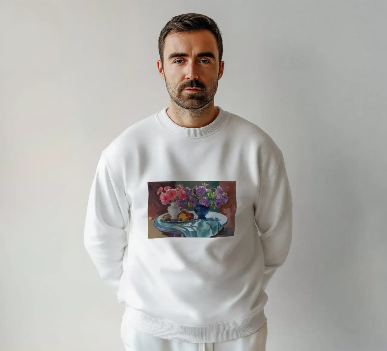 Éclat floral cramoisi sweat de Radiance Landscape