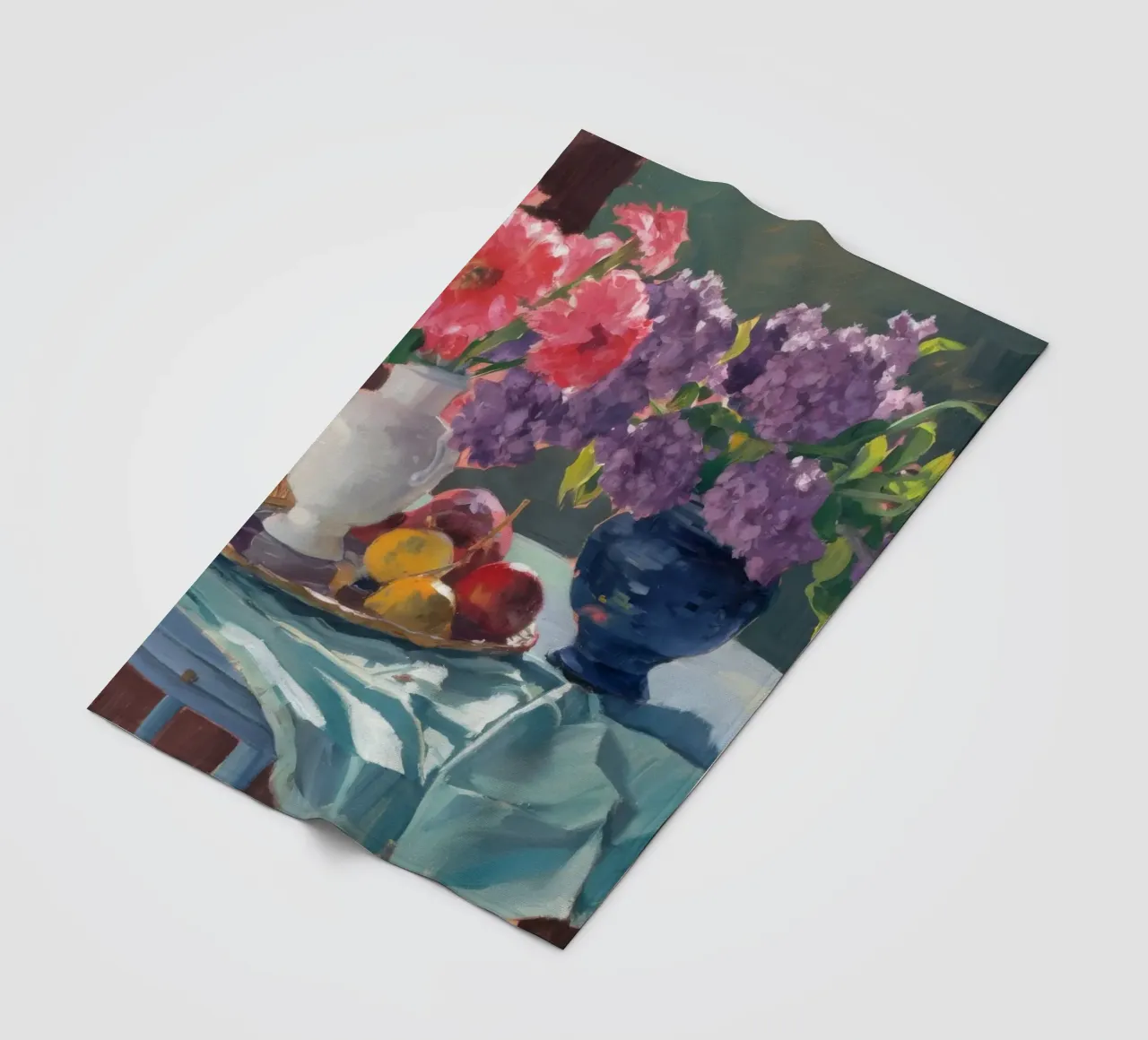 Crimson Floral Radiance fleece blanket by Radiance Landscape