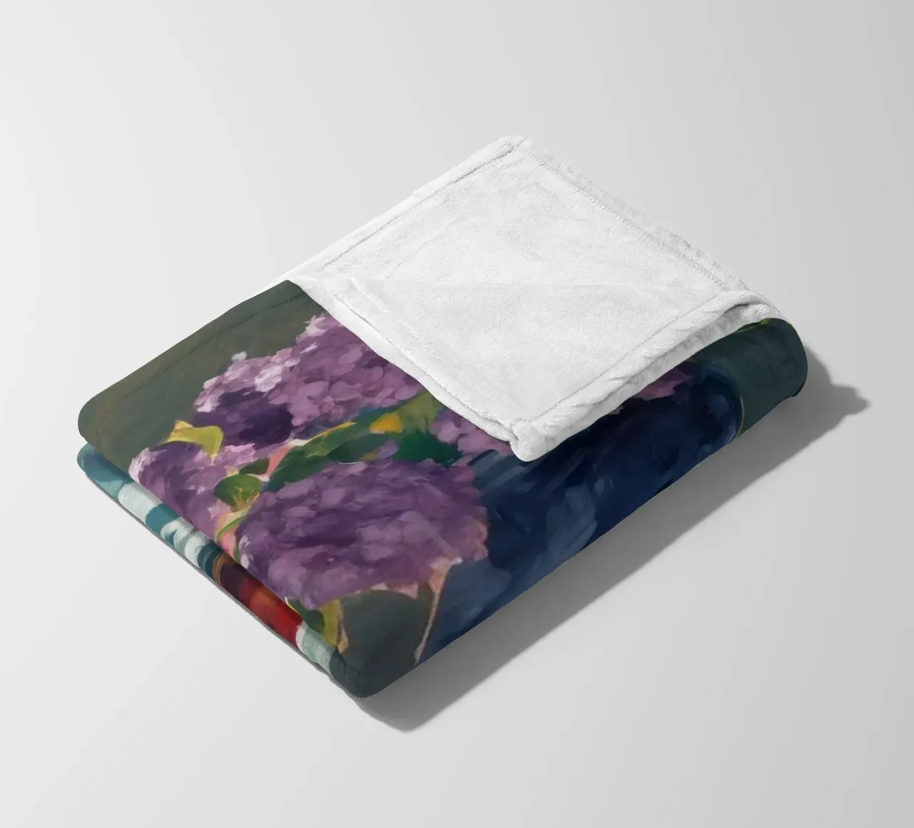 Crimson Floral Radiance fleece blanket by Radiance Landscape