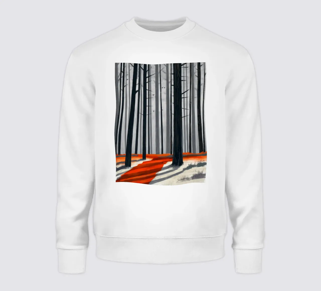 Foresta invernale monocromatica felpa da Silk Palette