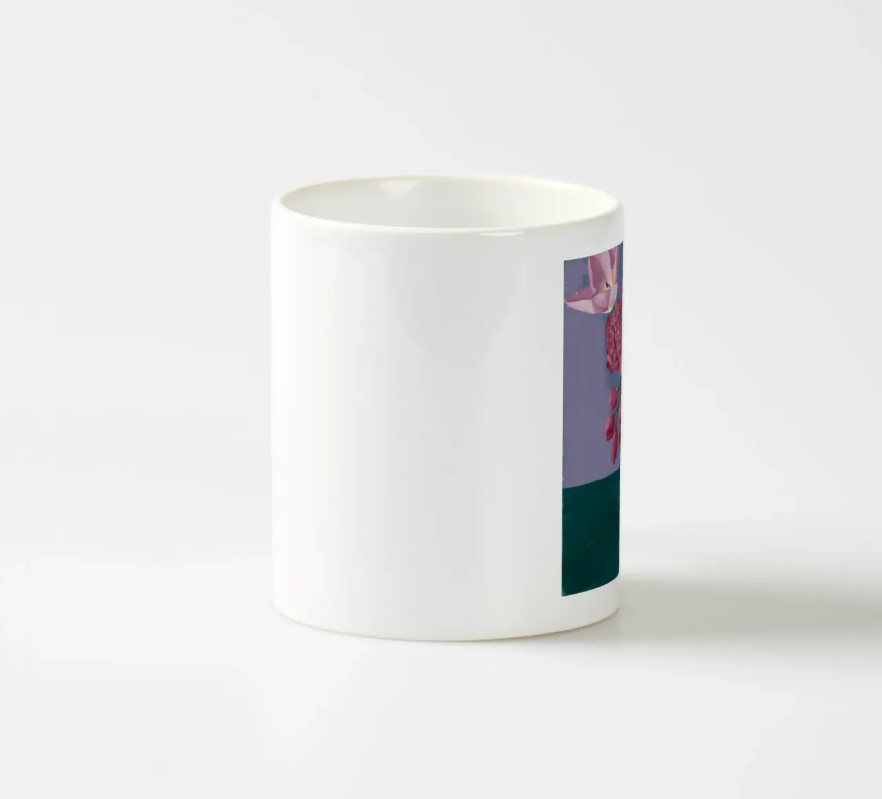 Profondità di peonia indaco tazza in ceramica da Opal Strokes