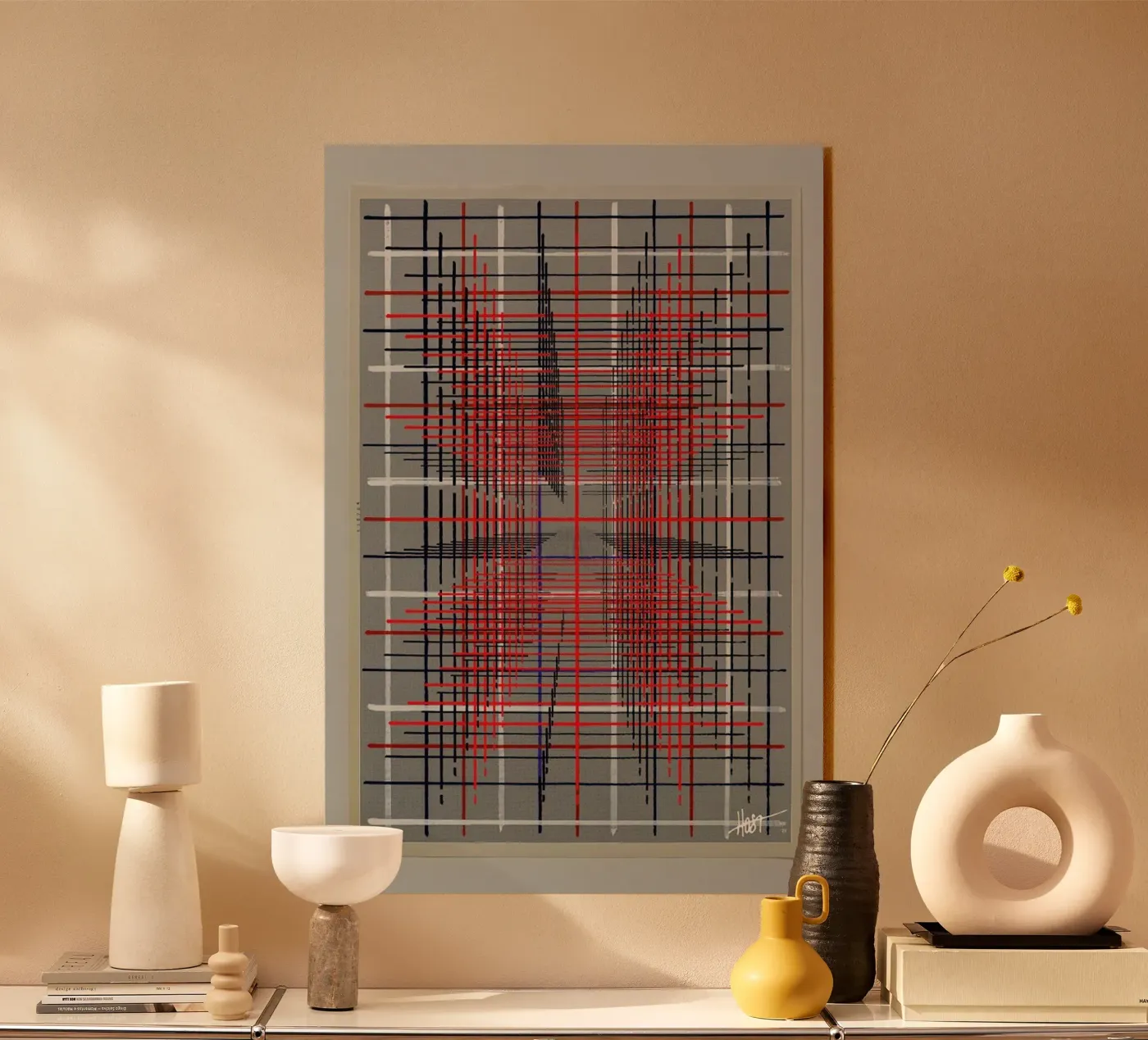 Interdependence 07 acryl van Joachim Høst