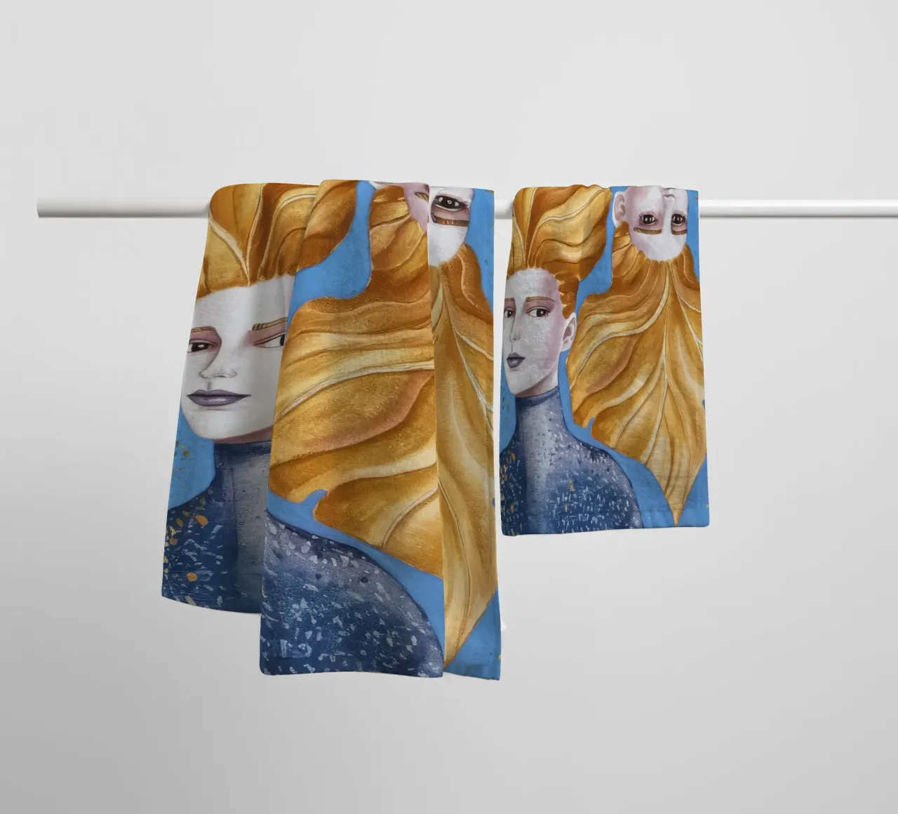 Fusione della criniera d'oro asciugamano da bagno da Vivid Reverie