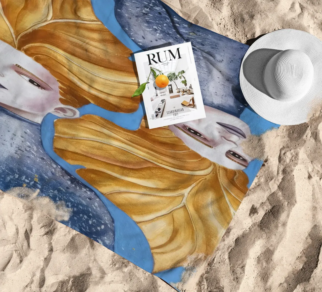 Fusione della criniera d'oro telo mare da Vivid Reverie