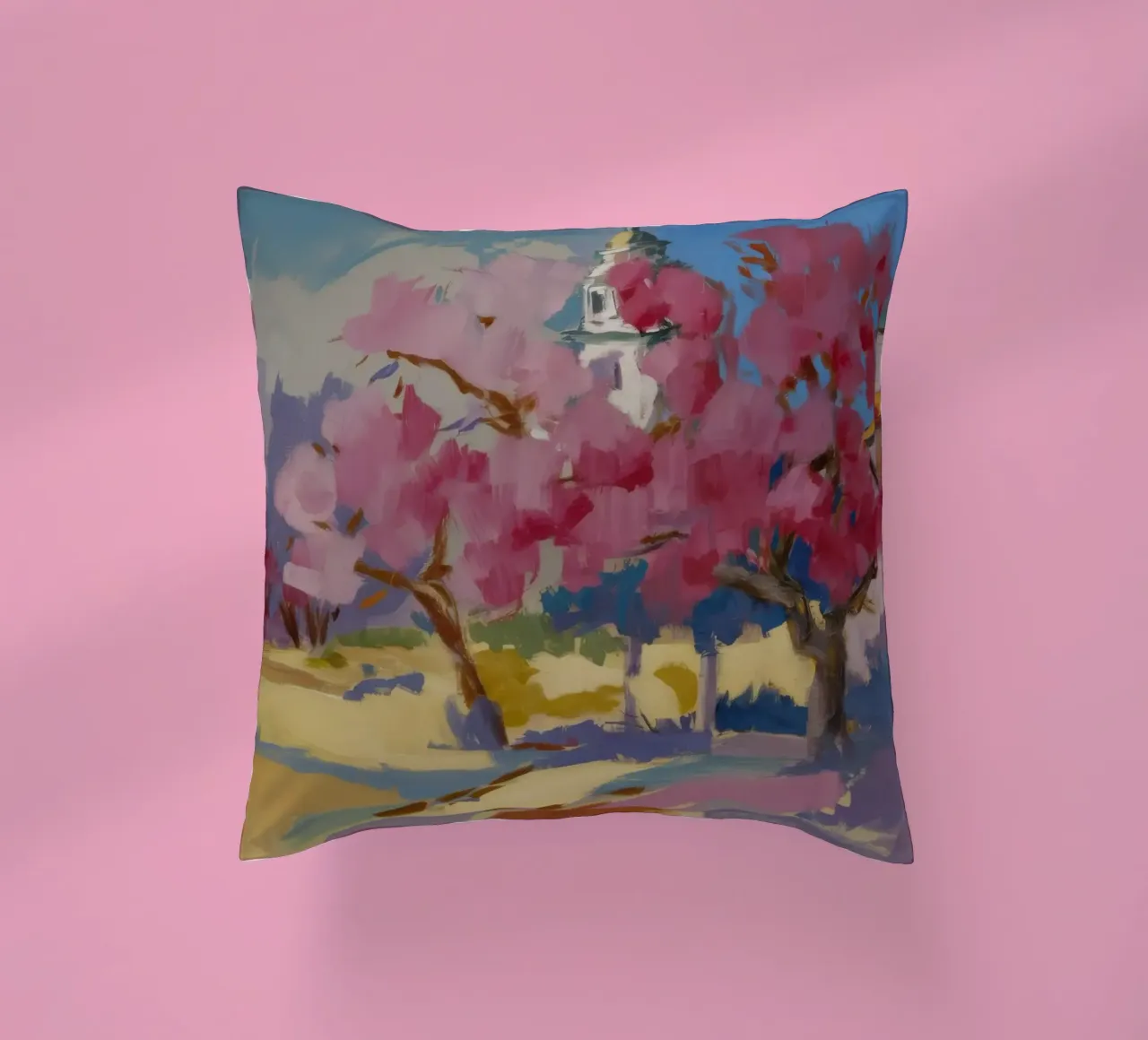 Sogno del percorso Sakura cuscino da Radiance Landscape