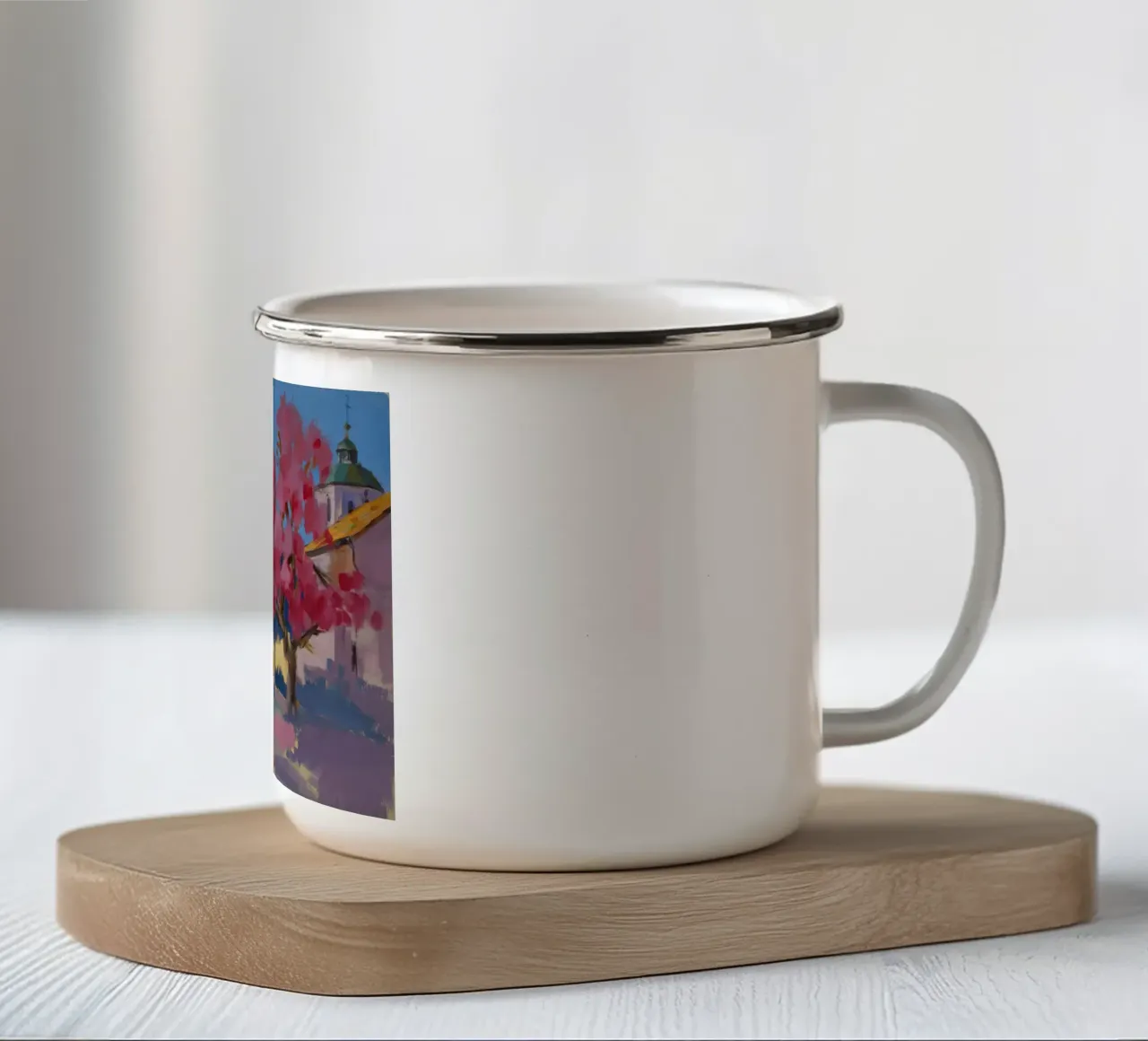 Sogno del percorso Sakura tazza in smalto da Radiance Landscape