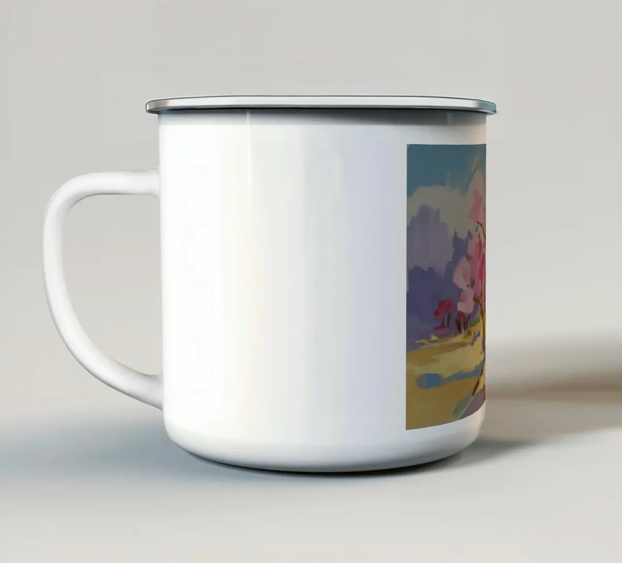 Sogno del percorso Sakura tazza in smalto da Radiance Landscape