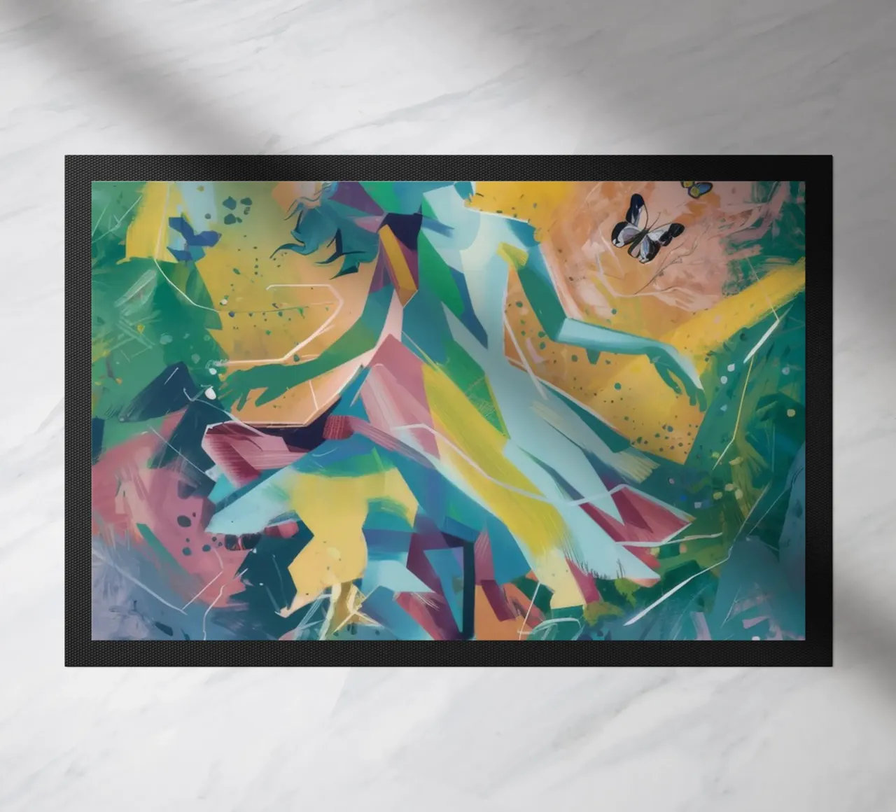 Celestial Muse Flight doormat by Dream Spectrum