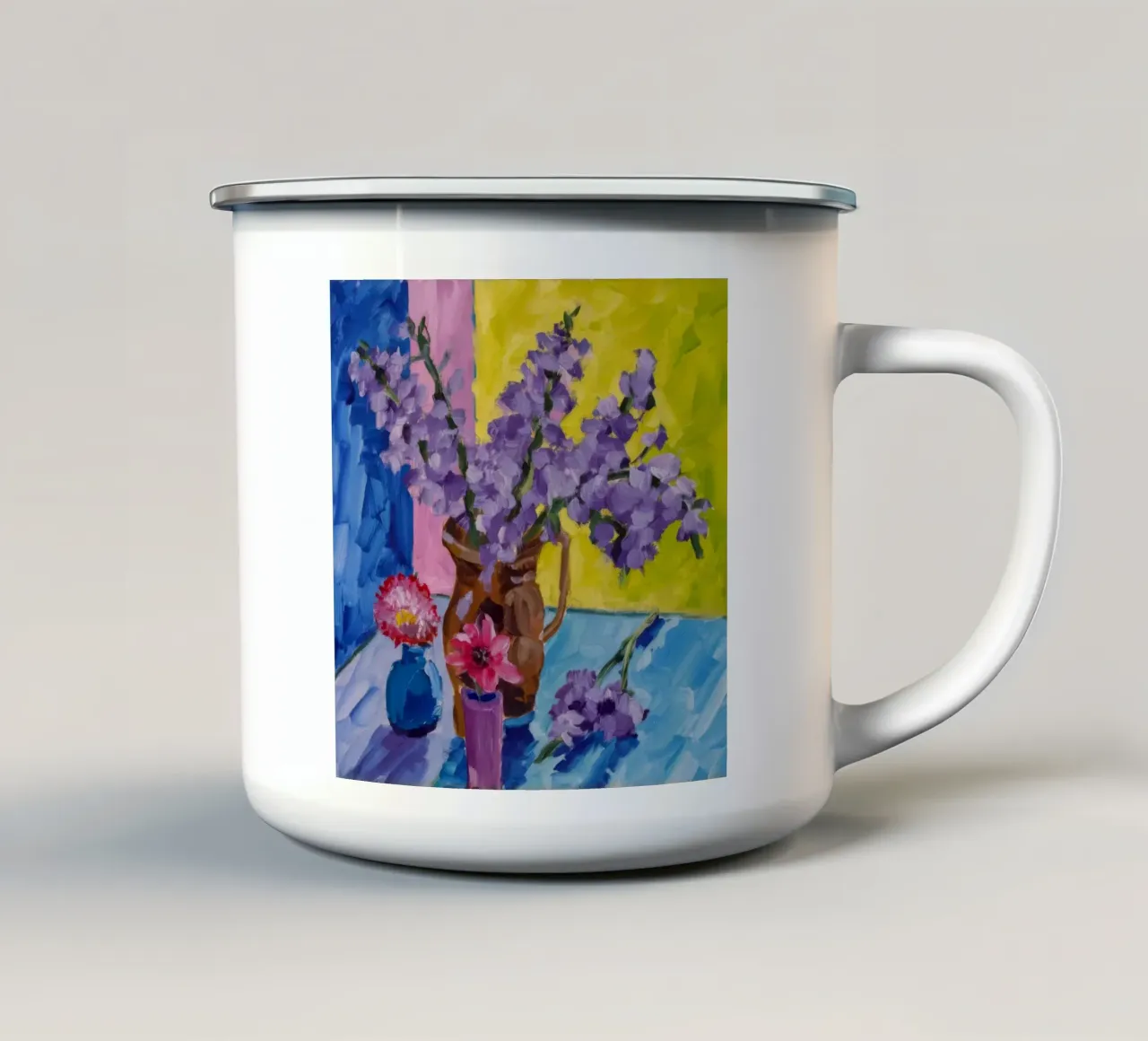 Tonalità viola Pop tazza in smalto da Celestial Harmony