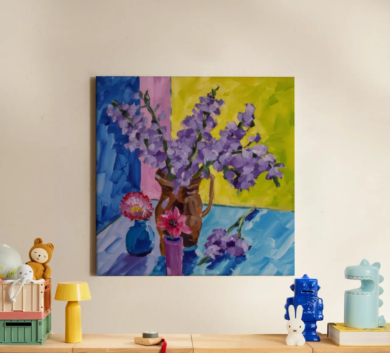 Violette tint Pop canvas van Celestial Harmony