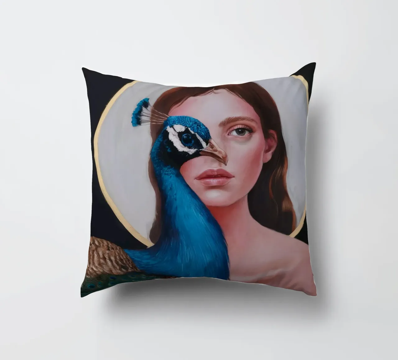 Plumage Aura aureola cuscino da Infinite Chroma