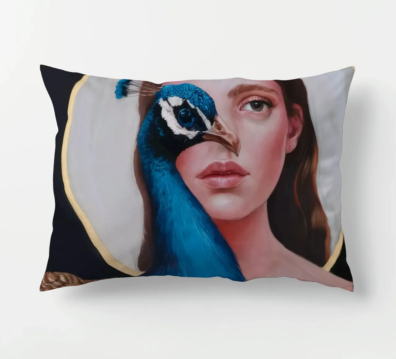 Plumage Aura aureola cuscino da Infinite Chroma