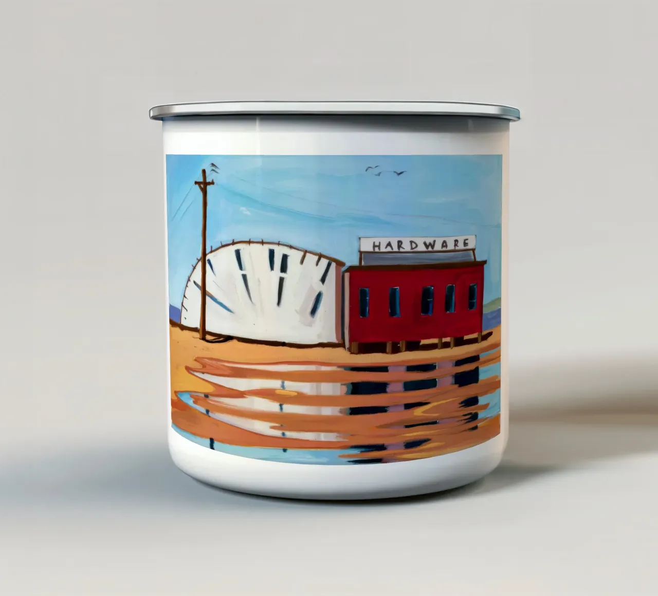 Fermezza del Red Caboose tazza in smalto da Silk Palette