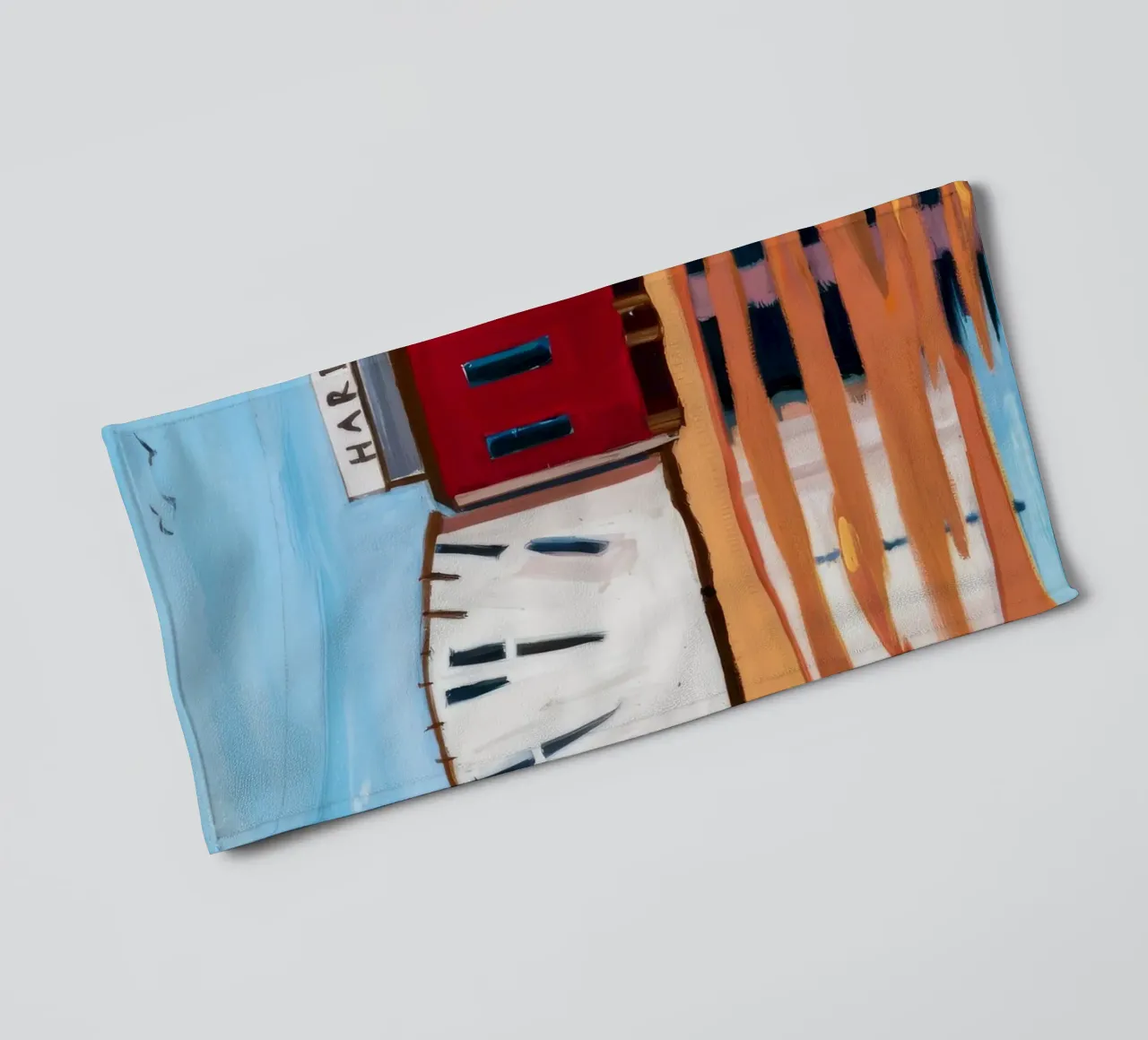 Fermezza del Red Caboose asciugamano da bagno da Silk Palette