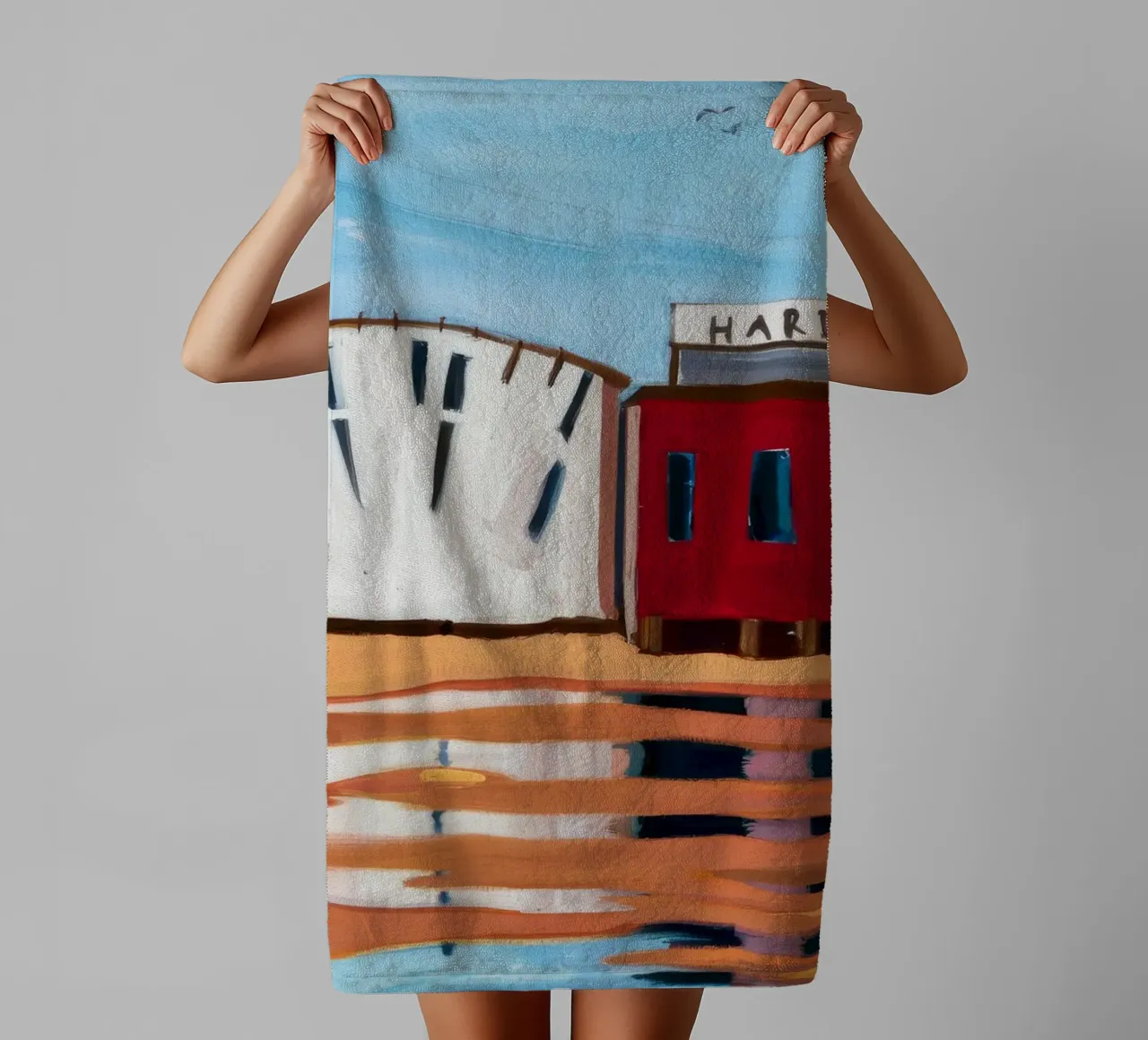Fermezza del Red Caboose asciugamano da bagno da Silk Palette