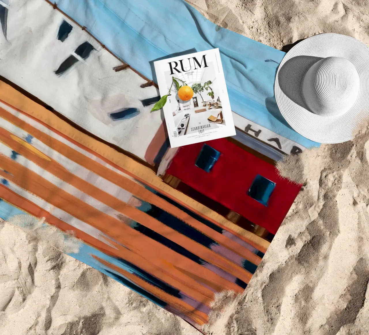 Fermezza del Red Caboose telo mare da Silk Palette