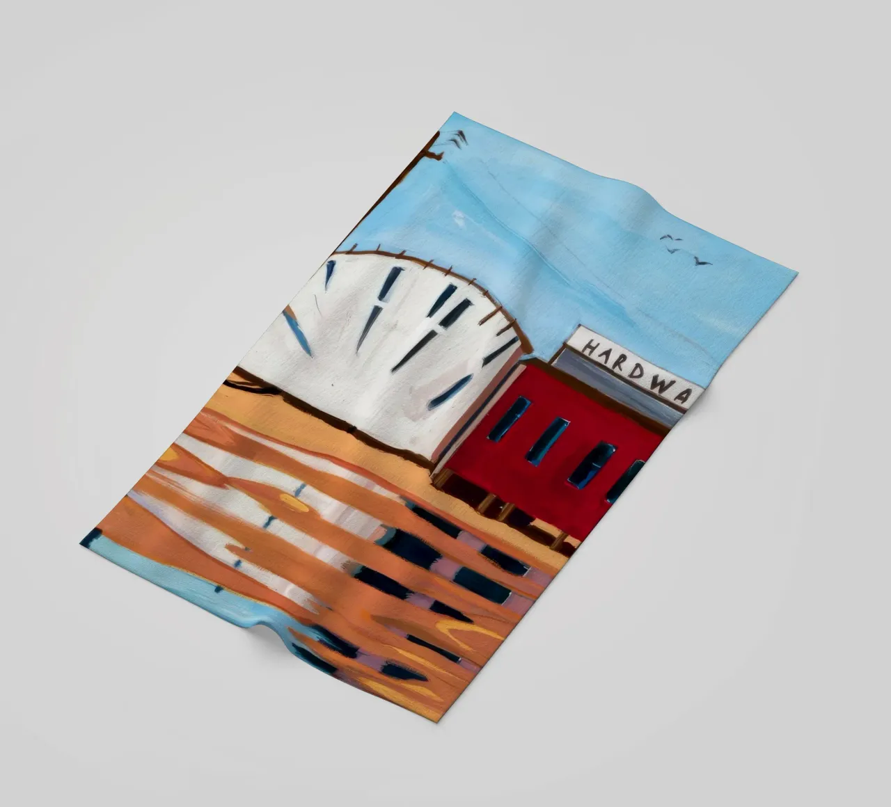 Fermezza del Red Caboose telo mare da Silk Palette
