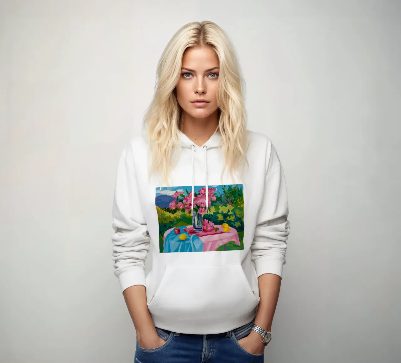 Peony Alfresco Joy felpa con cappuccio da Radiance Landscape