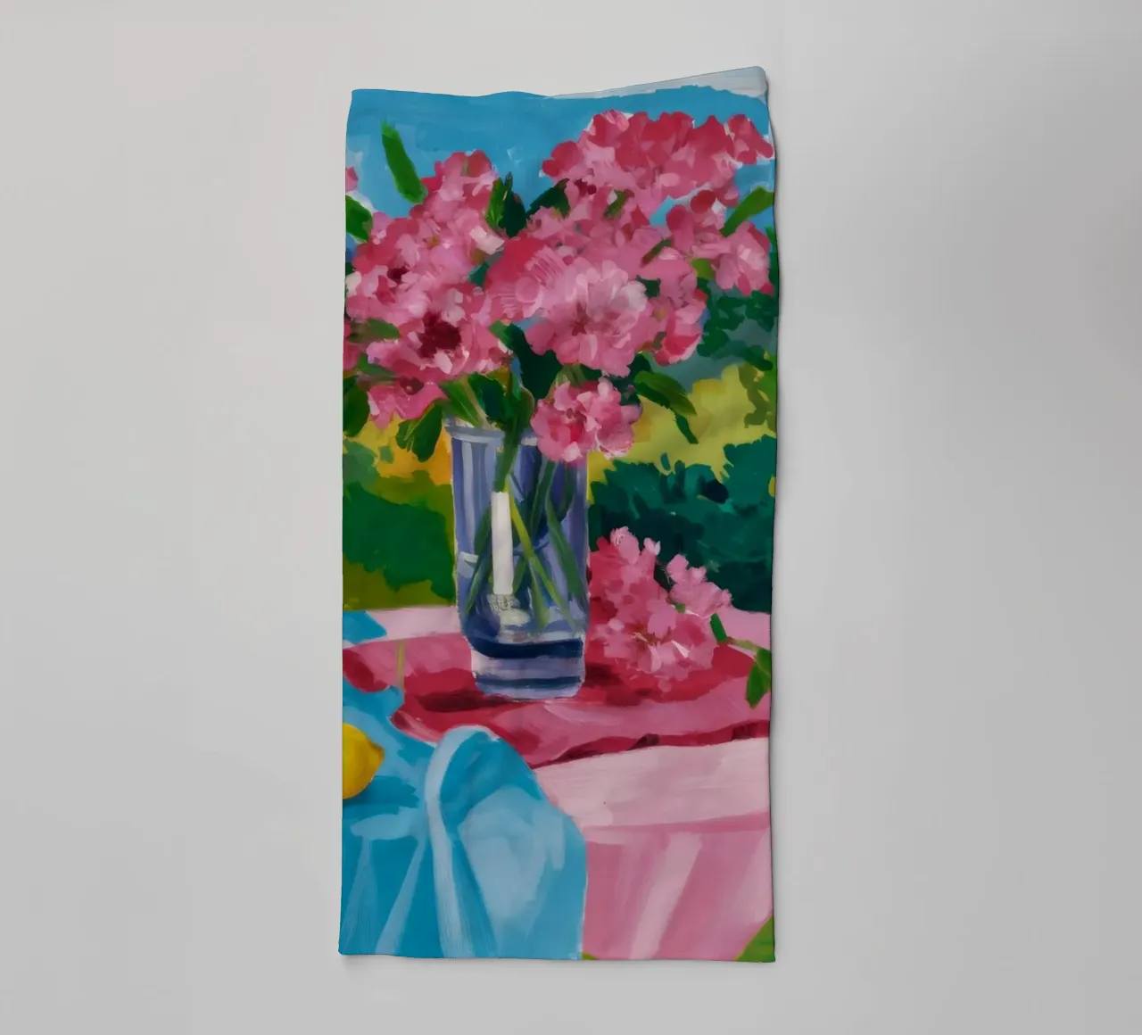 Peony Alfresco Joy towel by Radiance Landscape