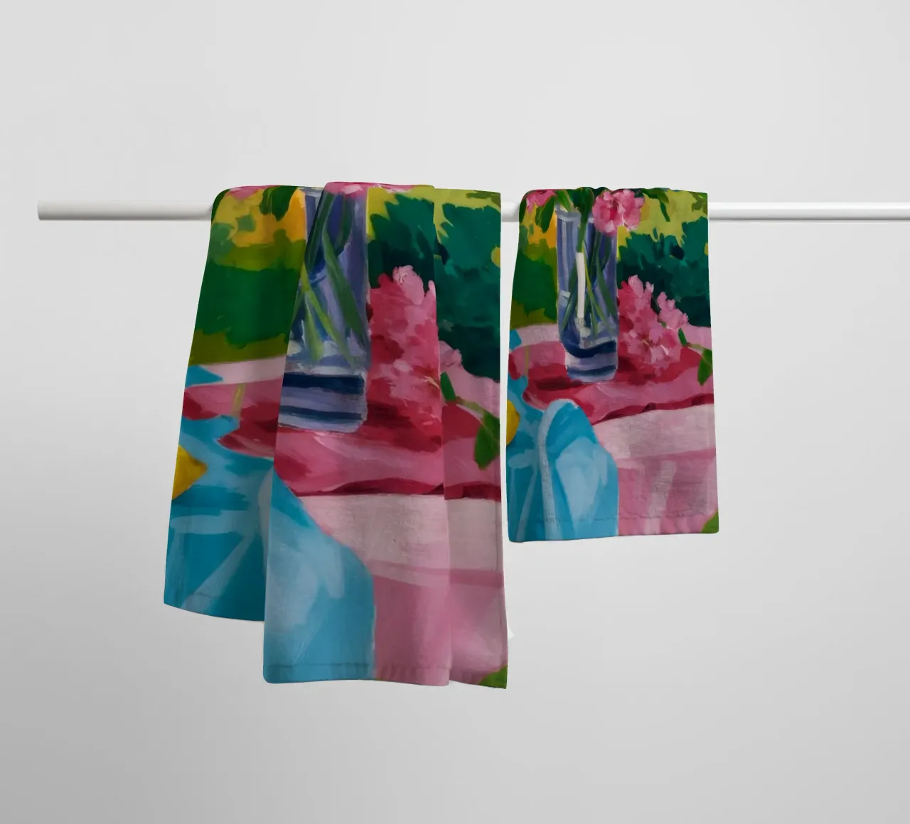 Peony Alfresco Joy towel by Radiance Landscape
