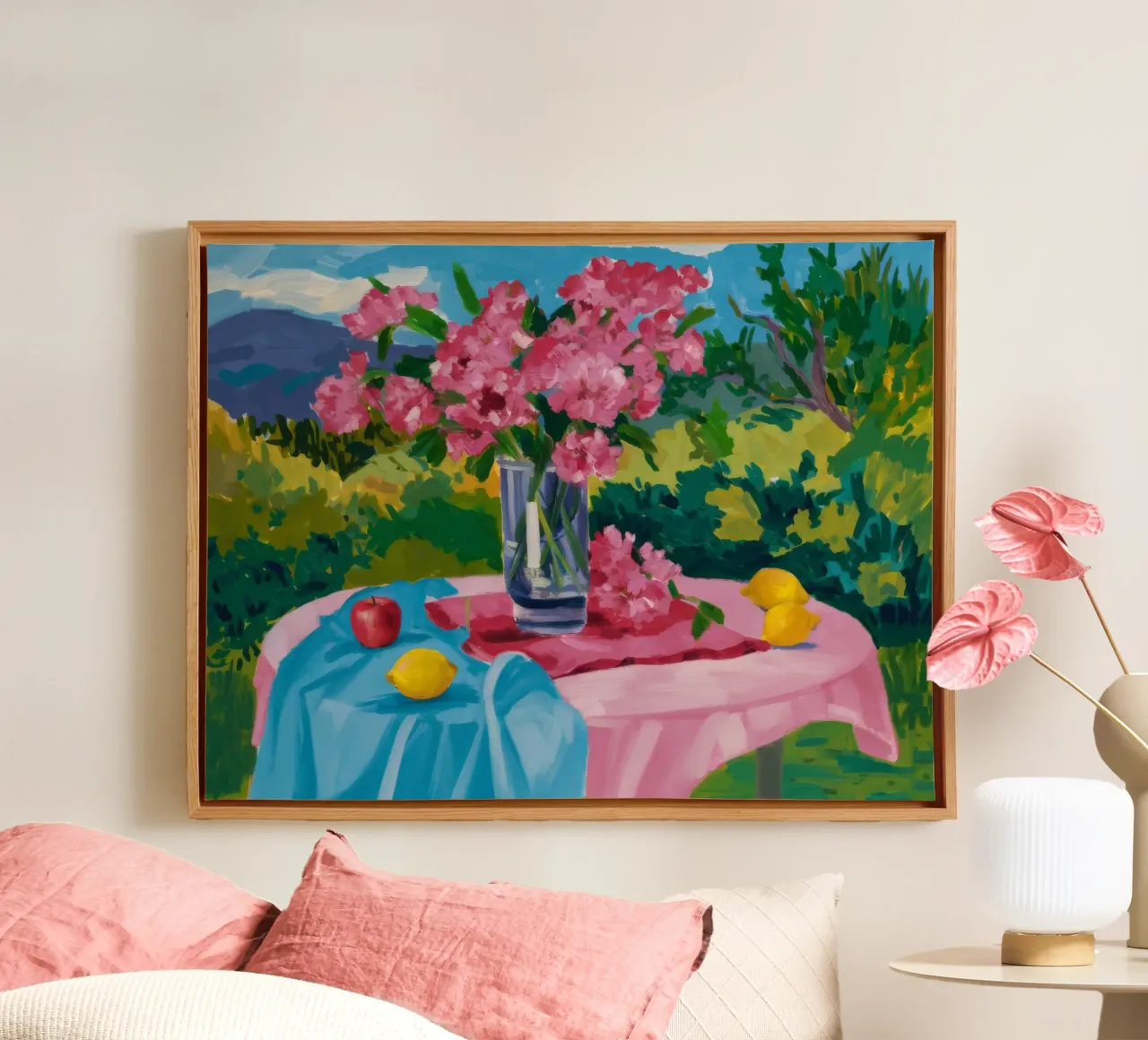 Pioen alfresco vreugde canvas van Radiance Landscape